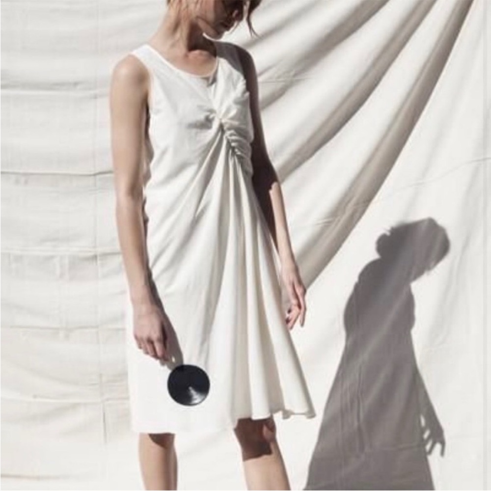 Caron Callahan cotton voile sequin dress